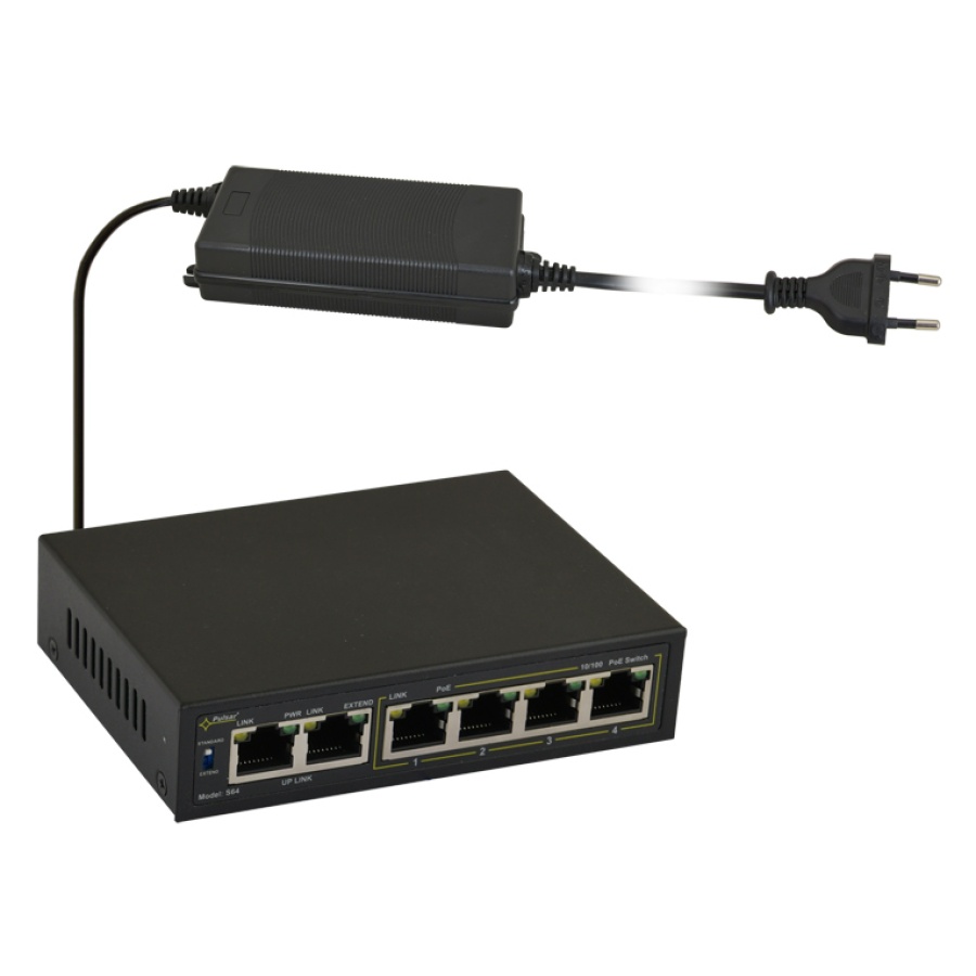 PULSAR PoE Ethernet Switch S64, 6x ports 10/100Mb/s - Image 3