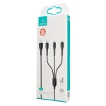 USAMS καλώδιο USB σε USB-C/Lightning/Micro USB US-SJ374, 10W, 1m, μαύρο - Image 5