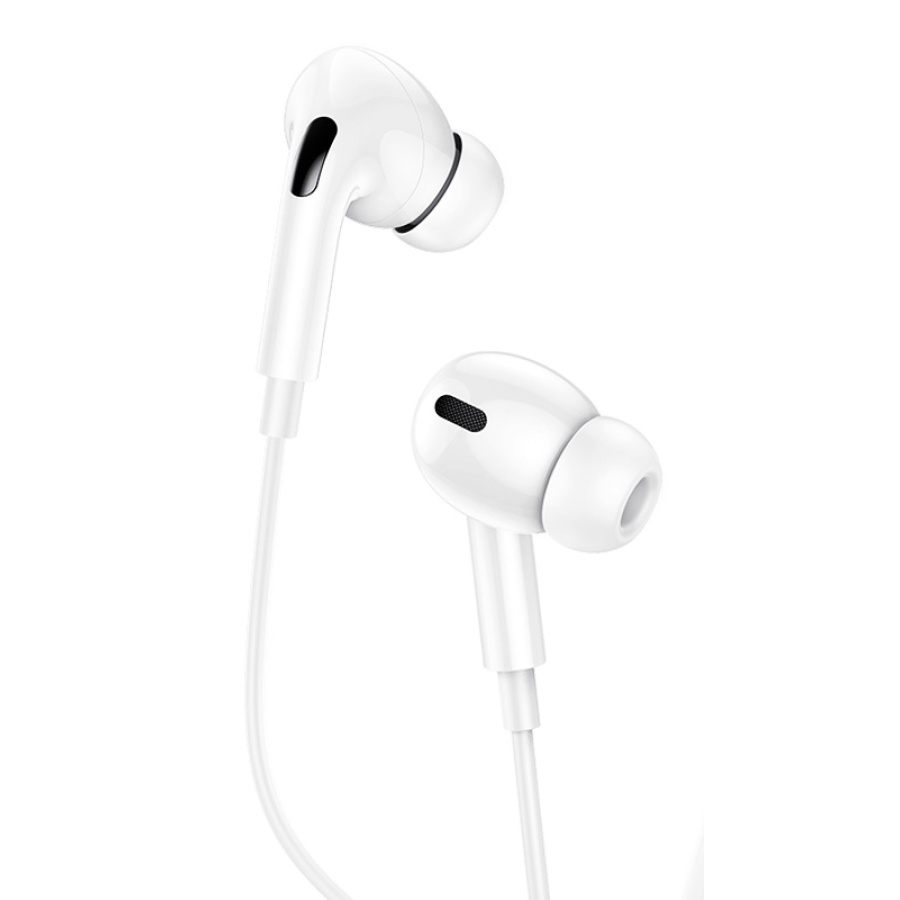 USAMS earphones με μικρόφωνο EP-41, Lightning, Φ10mm, 1.2m, λευκά - Image 2