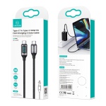 USAMS καλώδιο USB Type-C US-SJ546, 100W/5A, 1.2m, μαύρο - Image 3