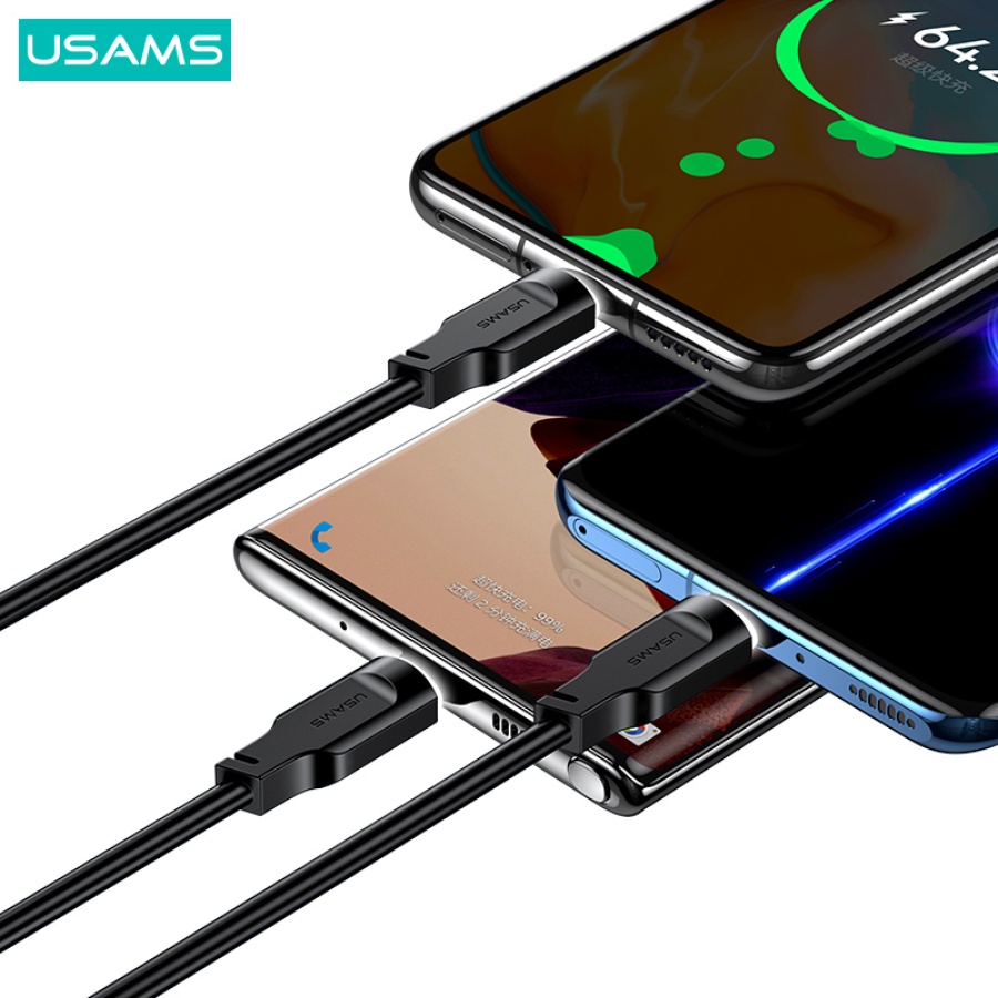 USAMS καλώδιο USB-C σε USB-C US-SJ567, 100W PD, 1.2m, μωβ - Image 4