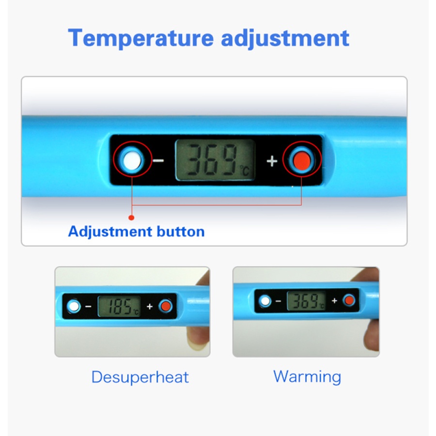 SUNSHINE κολλητήρι SL-936D με LED φωτισμό, 80W, 180~480 °C - Image 2