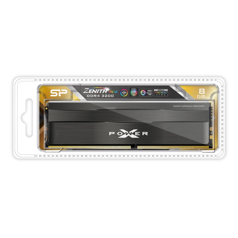 SILICON POWER μνήμη DDR4 UDIMM XPOWER Zenith, 8GB, RGB, 3200MHz, CL16 - Image 4