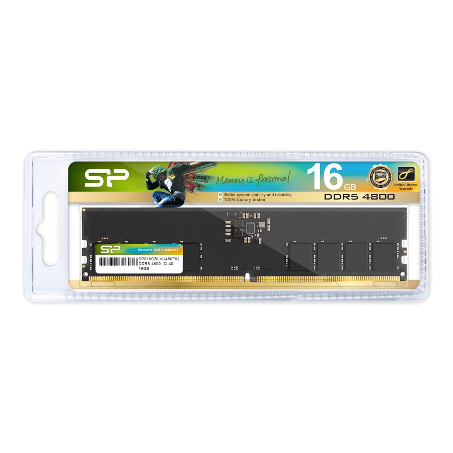 SILICON POWER μνήμη DDR5 UDIMM SP016GBLVU480F02, 16GB, 4800MHz, CL40 - Image 3