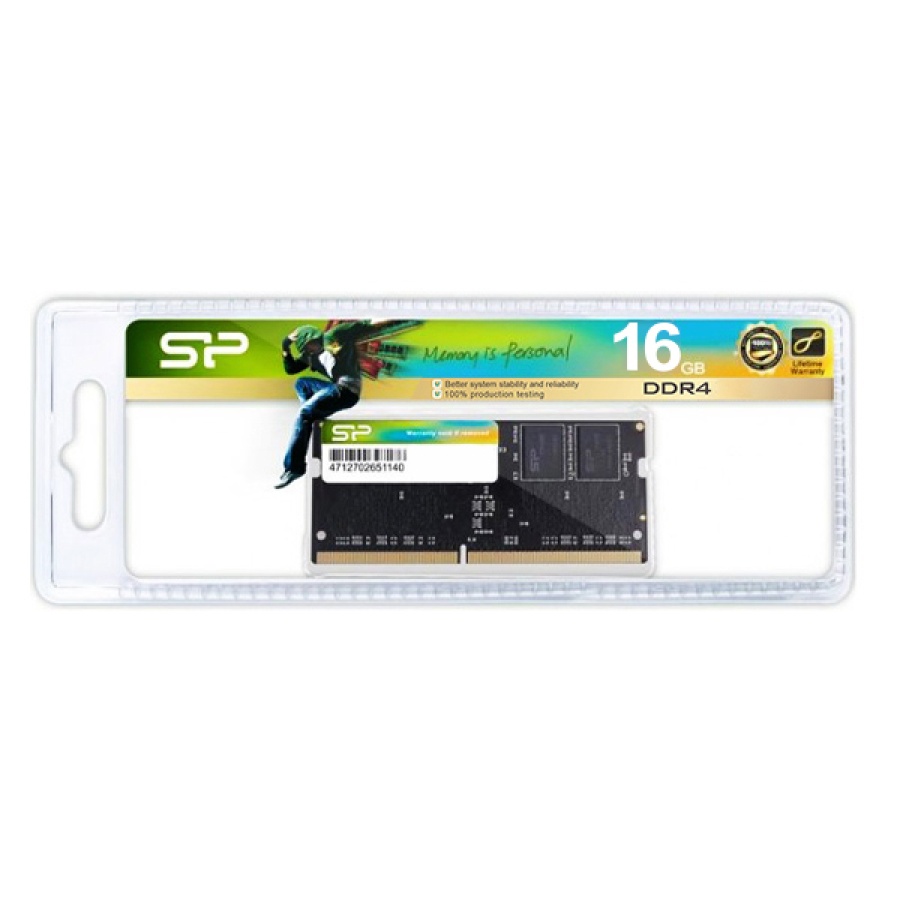 SILICON POWER μνήμη DDR4 SODimm SP016GBSFU266X02, 16GB, 2666MHz, CL19 - Image 2