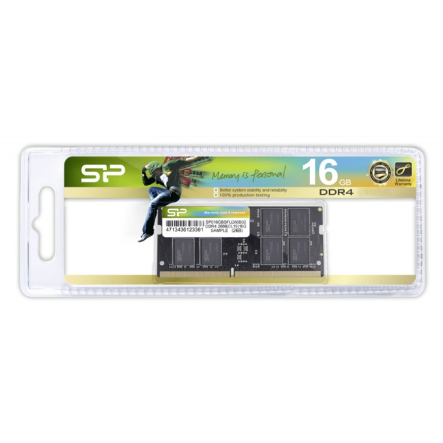 SILICON POWER μνήμη DDR4 SODIMM SP016GBSFU320X02, 16GB, 3200MHz, CL22 - Image 2