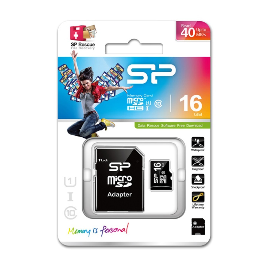 SILICON POWER κάρτα μνήμης 16GB micro SDHC, Class 10 - Image 2