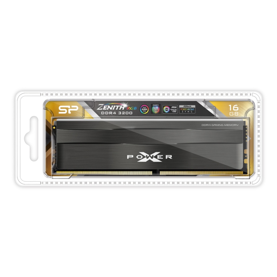 SILICON POWER μνήμη DDR4 UDIMM XPOWER Zenith, 16GB, RGB, 3200MHz, CL16 - Image 4