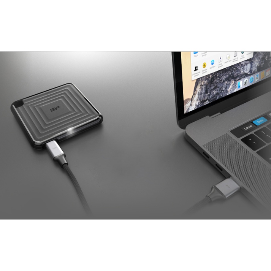 SILICON POWER εξωτερικός SSD PC60, 2TB, USB 3.2, 540-500MB/s, μαύρος - Image 2