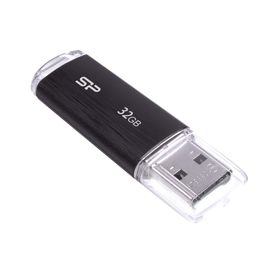 SILICON POWER USB Flash Drive Ultima U02, 32GB, USB 2.0, μαύρο - Image 3