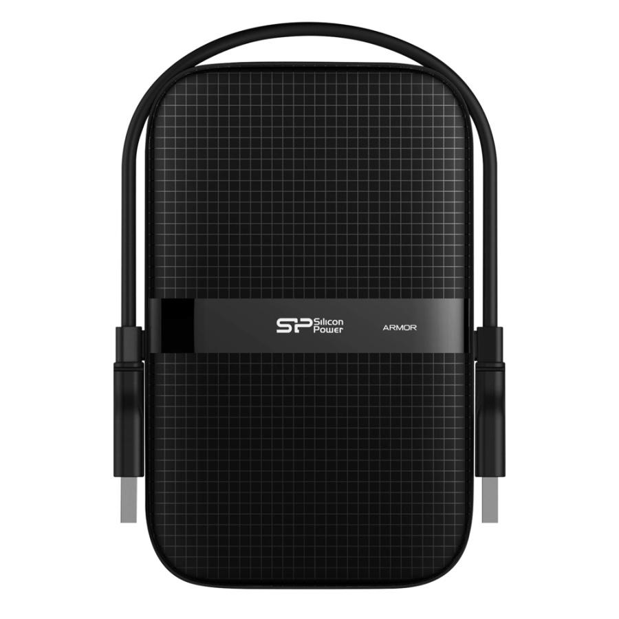 SILICON POWER εξωτερικός HDD Armor A60, 4TB, USB 3.2, μαύρος