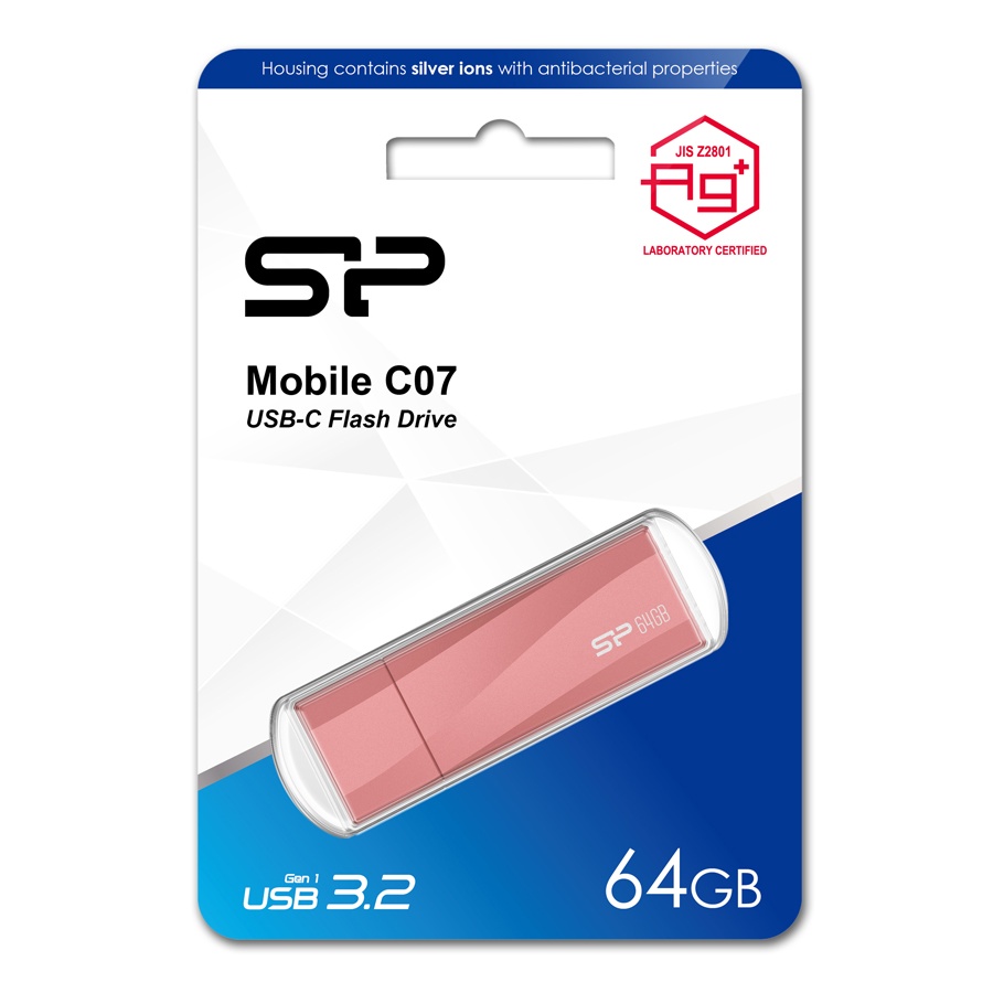 SILICON POWER USB-C Flash Drive Mobile C07, 64GB, USB 3.2, ροζ - Image 4