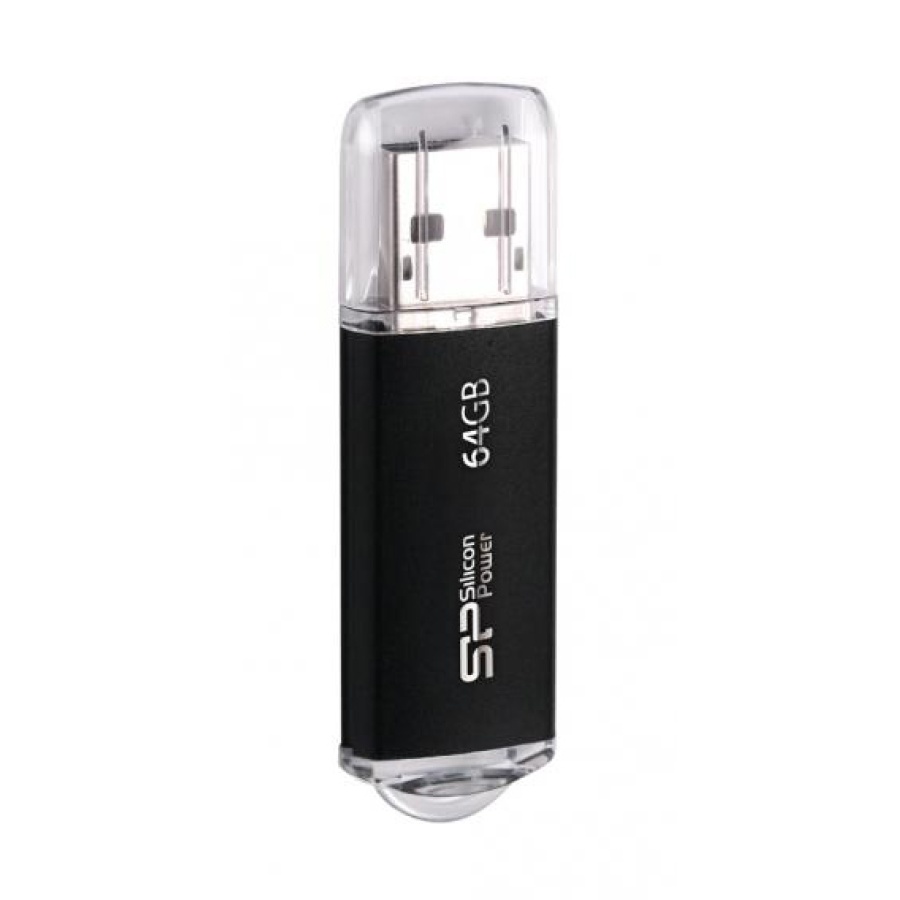 SILICON POWER USB Flash Drive Ultima II-I, 64GB, USB 2.0, μαύρο