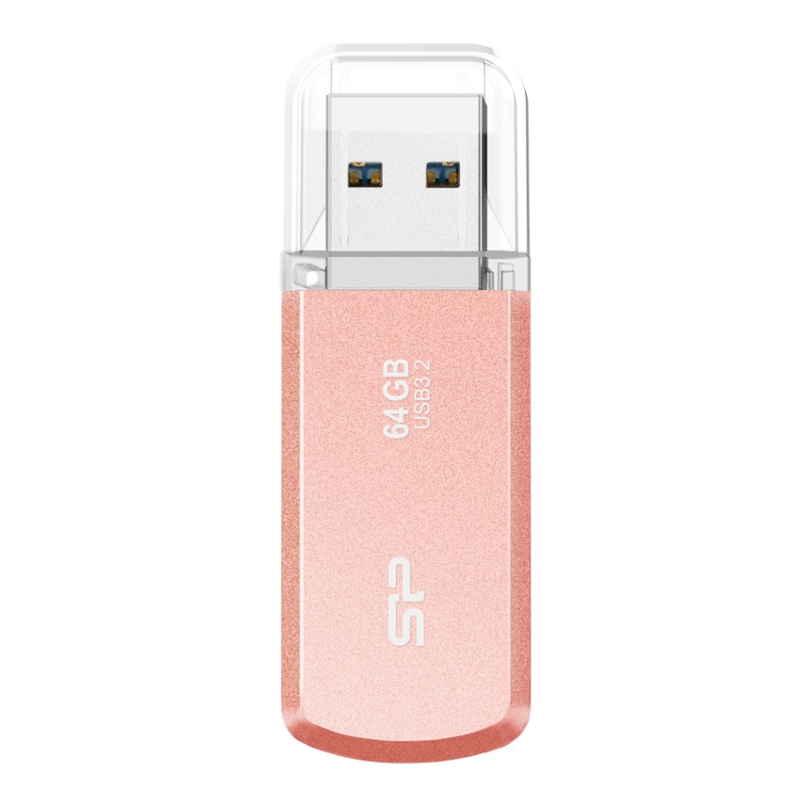 SILICON POWER USB Flash Drive Helios 202, 64GB, USB 3.2, ροζ χρυσό