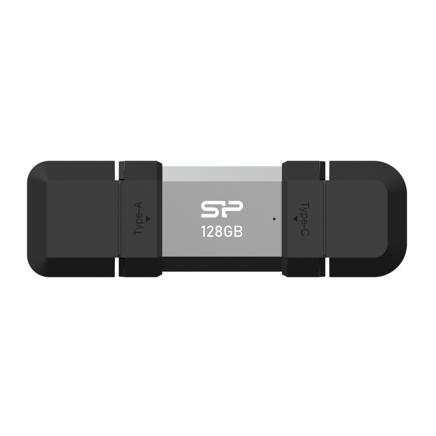 SILICON POWER USB Flash Drive C51, USB/USB-C, 128GB, 120MBps, ασημί - Image 4