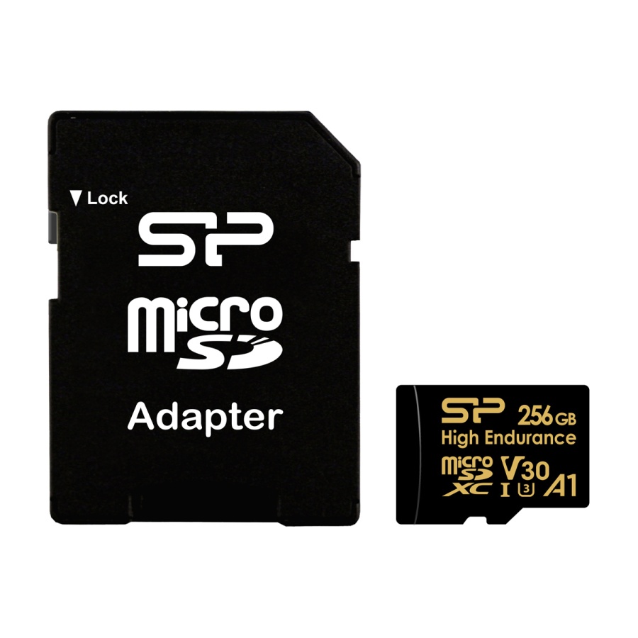 SILICON POWER κάρτα μνήμης microSDHC High Endurance, 256GB, Class 10 UHS-I U3 A1 V30