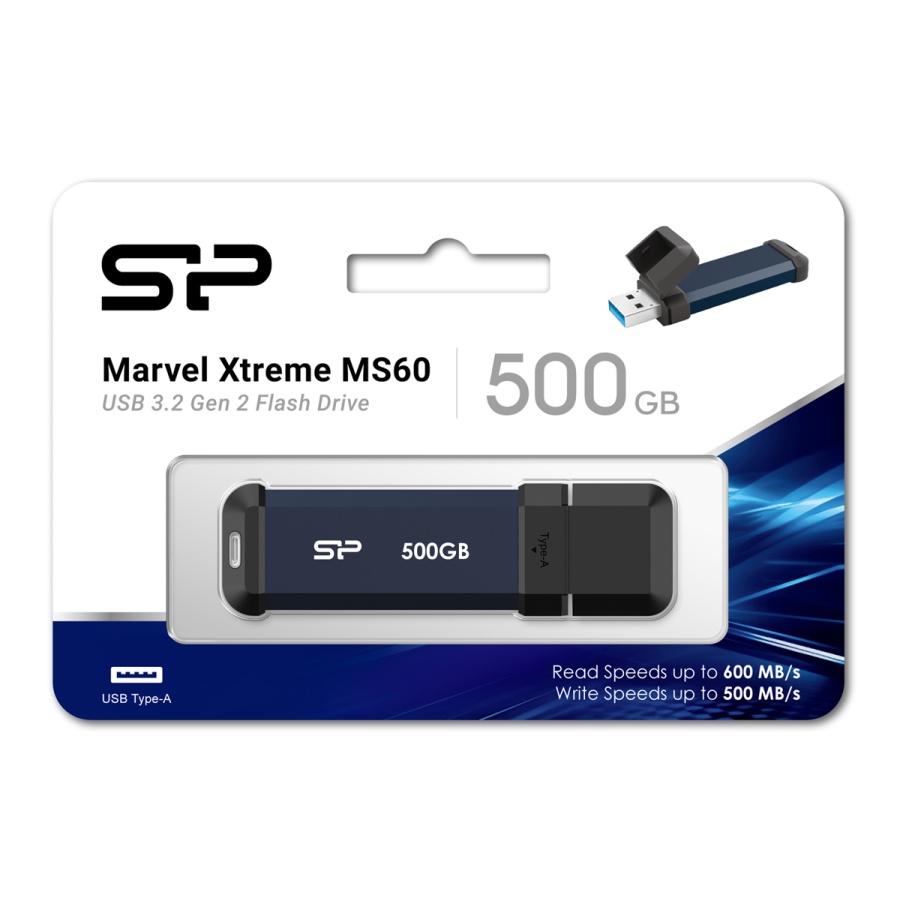 SILICON POWER εξωτερικός SSD Marvel Xtreme MS60, 500GB, USB 3.2, μπλε - Image 4