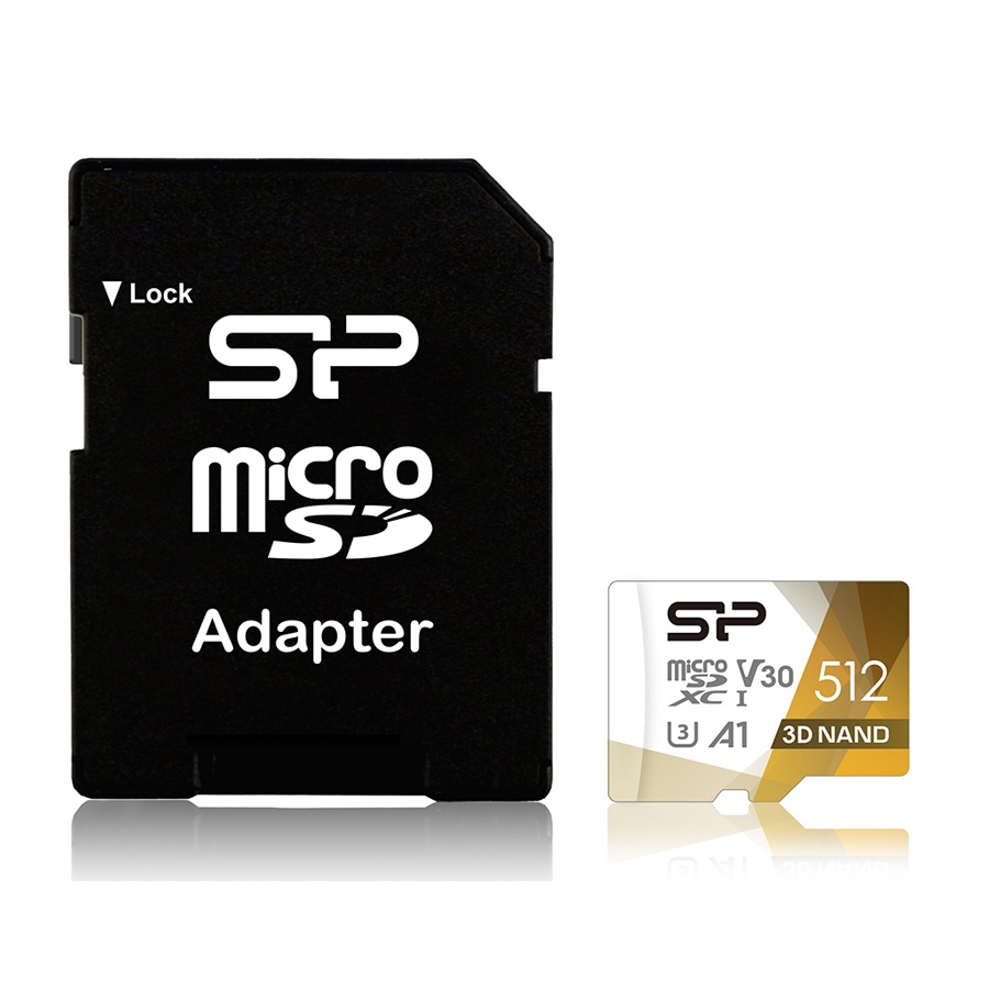 SILICON POWER κάρτα μνήμης microSDXC Superior Pro, 512GB, Class 10 UHS-I U3 A1 V30