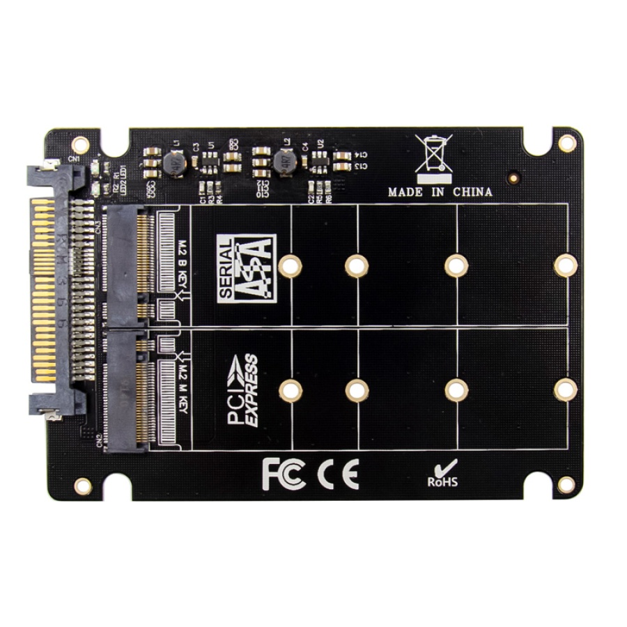 POWERTECH κάρτα επέκτασης U.2 SAS 2.5" σε M.2 B & M NGFF/NVME ST526 - Image 2