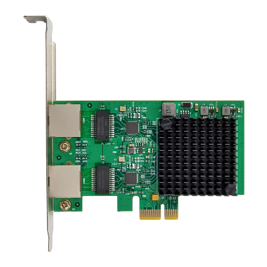 POWERTECH κάρτα επέκτασης PCIe σε 2x RJ45 2.5G ST7275, RTL8125B - Image 2