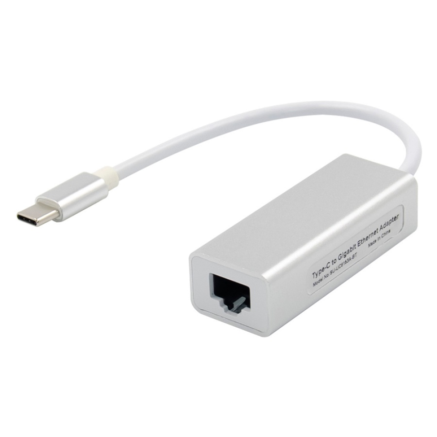 Αντάπτορας δικτύου ST735, USB-C, 1000Mbps Ethernet, ασημί