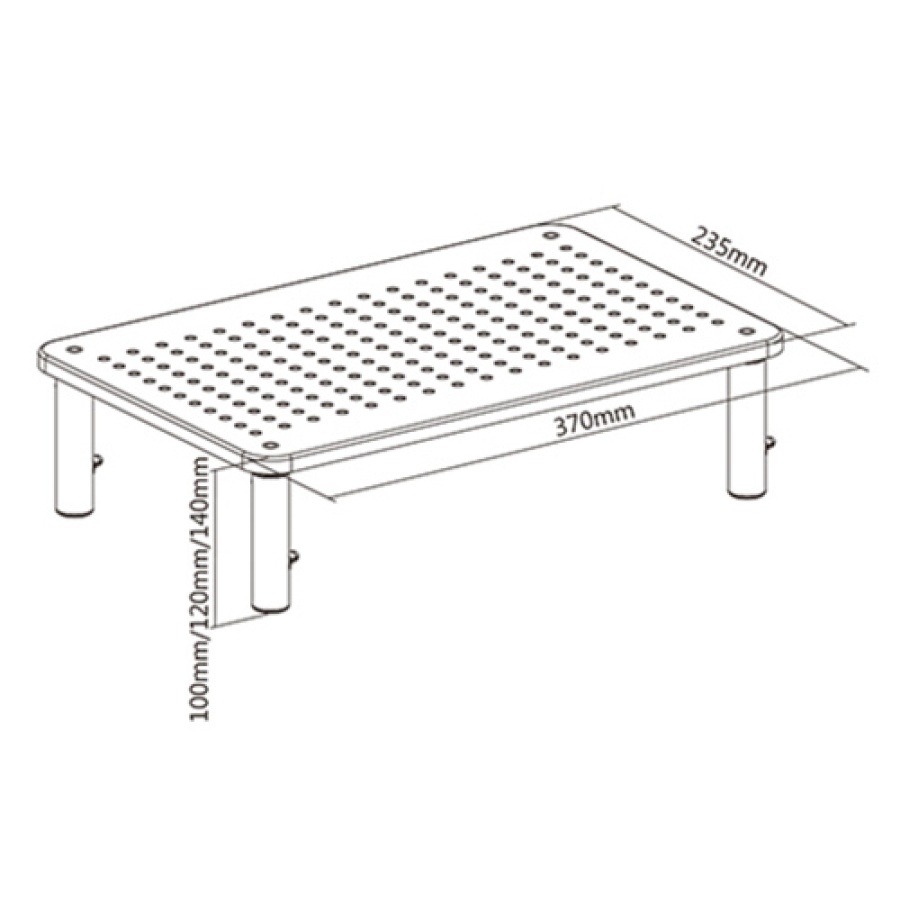 BRATECK επιτραπέζια βάση STB-081 για οθόνη 13"-32" & laptop, έως 20kg - Image 7