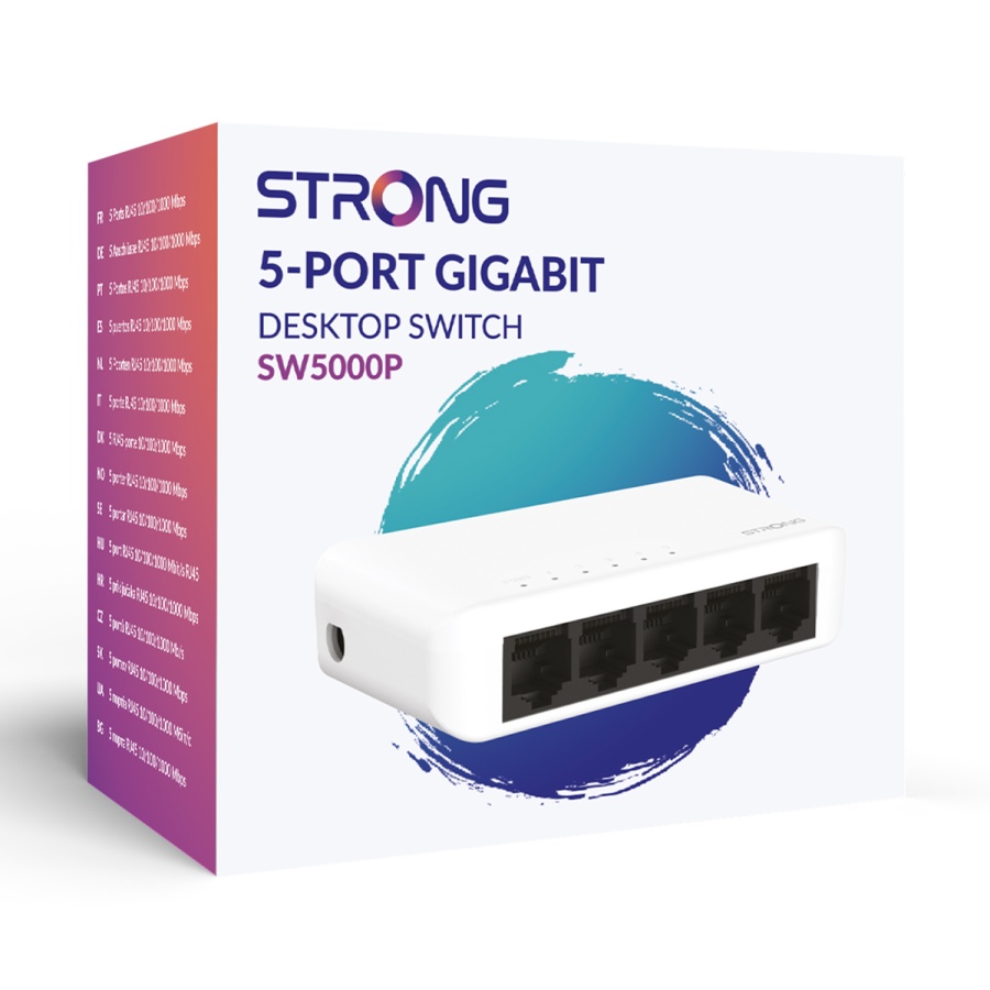 STRONG switch SW5000P, 5x Gigabit θύρες, 1000Mbps - Image 9