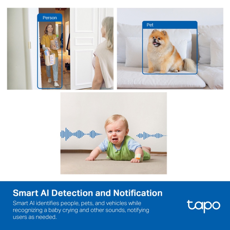 TP-LINK smart κάμερα Tapo C125, 2K, motion detection, Wi-Fi, Ver. 1.0 - Image 9