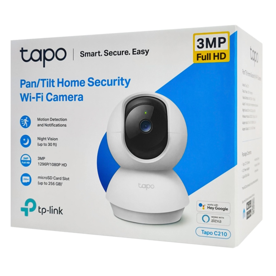 TP-LINK smart camera Tapo-C210, Full HD, Pan/Tilt, two-way audio, V. 1.0 - Image 6