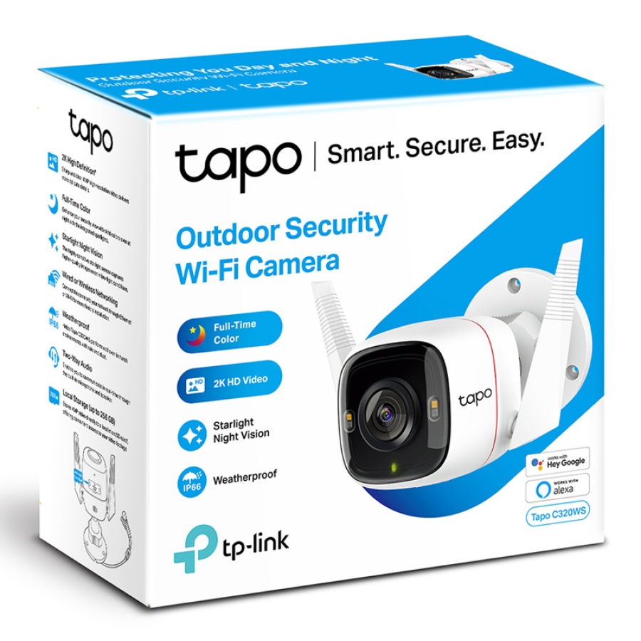 TP-LINK smart camera Tapo-C320WS, 2K QHD, outdoor, two-way audio, V. 1.0 - Image 3