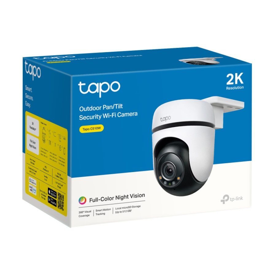 TP-LINK smart κάμερα Tapo C510W, 2K, PTZ, Wi-Fi, IP65, Ver. 1.0 - Image 4