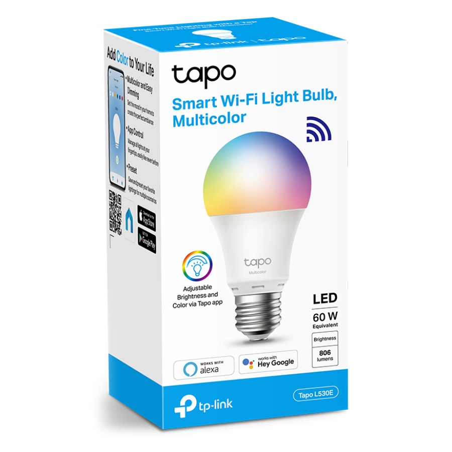 TP-LINK Smart λάμπα LED TAPO-L530E WiFi, 8.7W E27, 2500K-6500K RGB - Image 6