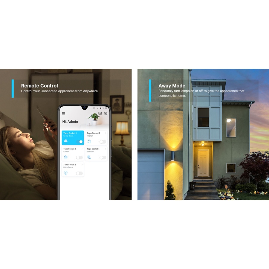 TP-LINK smart αντάπτορας ρεύματος TAPO-P100, Wi-Fi, bluetooth, Ver. 1.0 - Image 4