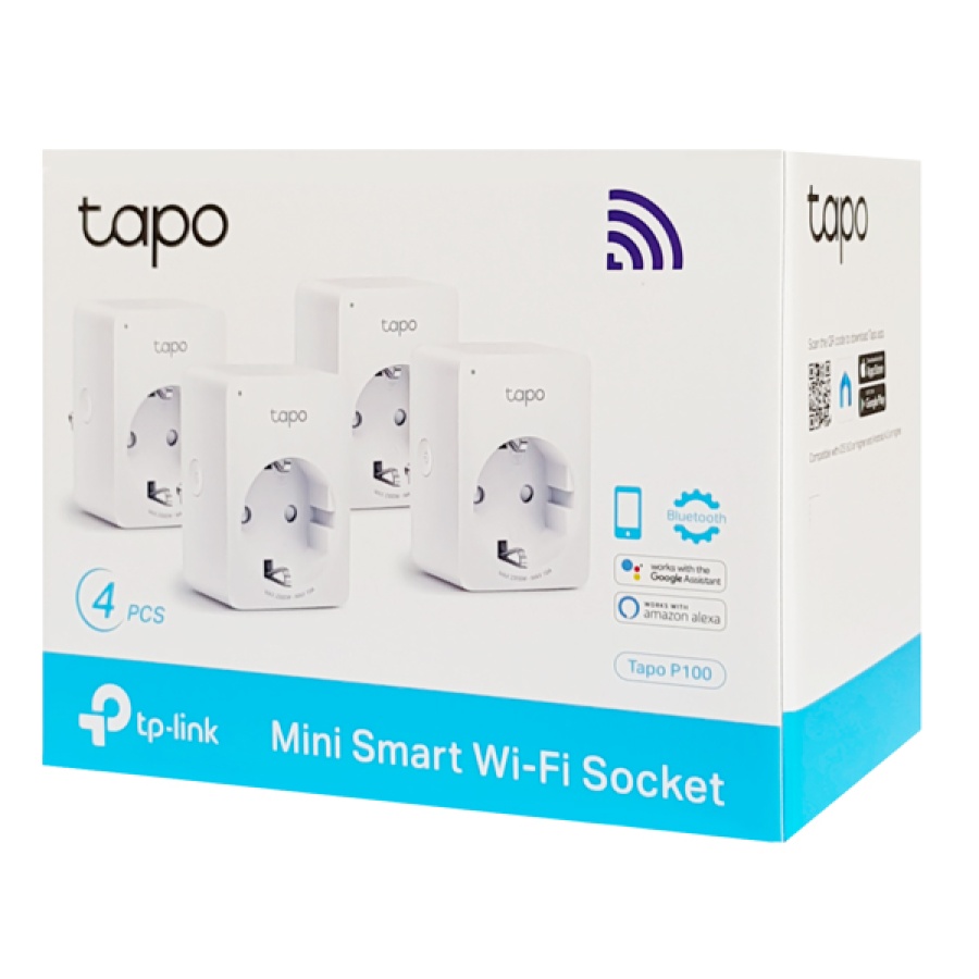 TP-LINK smart αντάπτορας ρεύματος TAPO-P100, Wi-Fi, ΒΤ, 4τμχ, Ver. 1.0 - Image 9