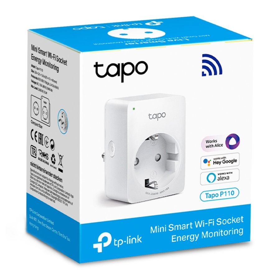 TP-LINK smart αντάπτορας ρεύματος TAPO-P110, Wi-Fi, bluetooth, Ver. 1.0 - Image 3