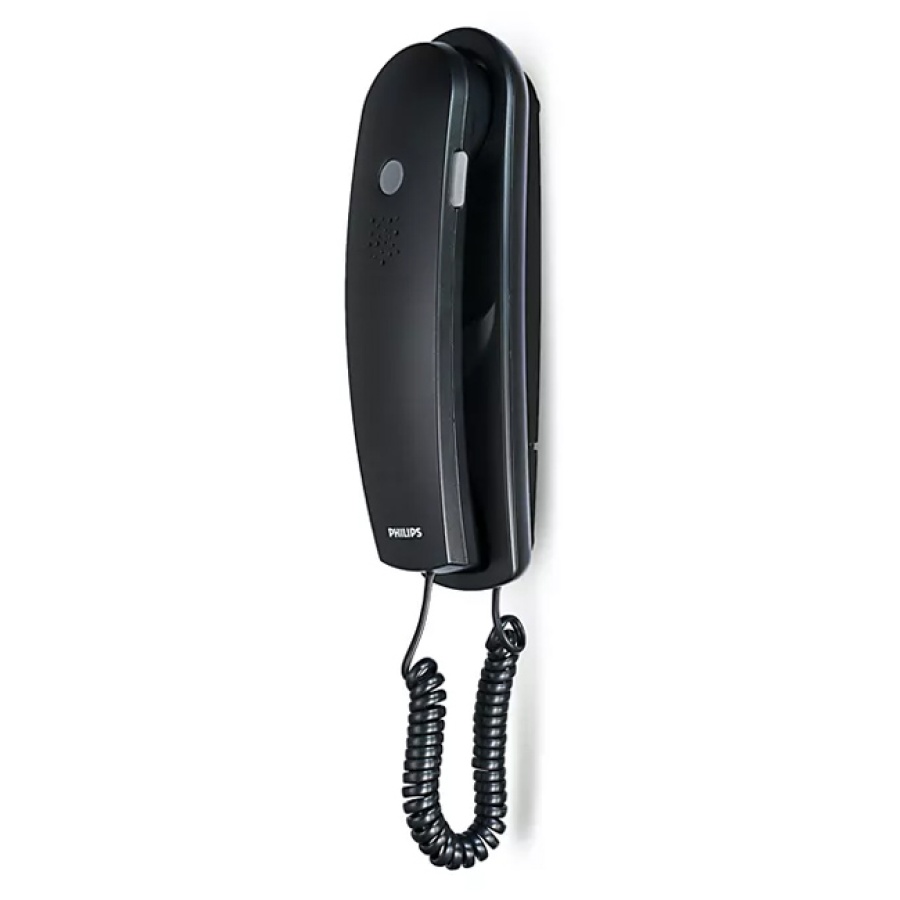 PHILIPS ενσύρματο τηλέφωνο TD2801B/00, επιτραπέζιο ή επιτοίχιο, μαύρο - Image 4