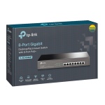 TP-LINK desktop/rackmount switch TL-SG1008MP, 8-Port PoE+, Ver. 2.0 - Image 3