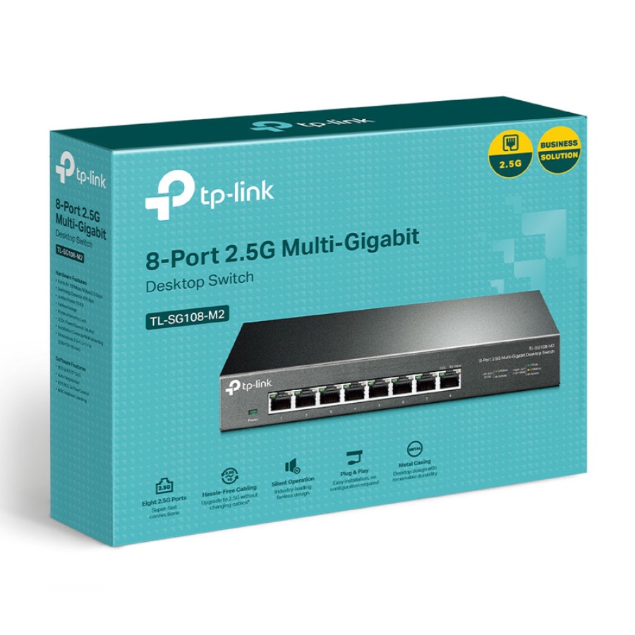 TP-LINK Multi-Gigabit Desktop Switch TL-SG108-M2, 8-Port 2.5G, Ver. 1.0 - Image 6