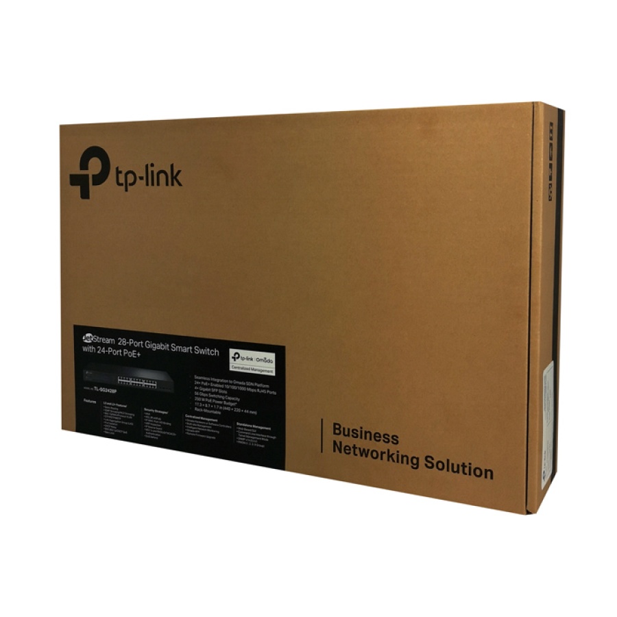 TP-LINK JetStream smart switch TL-SG2428P, 24-Port PoE+, 4x SFP, Ver 4.0 - Image 3