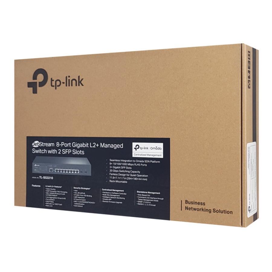 TP-LINK JetStream L2+ managed switch TL-SG3210, 8-Port Gigabit, Ver. 3.0 - Image 3