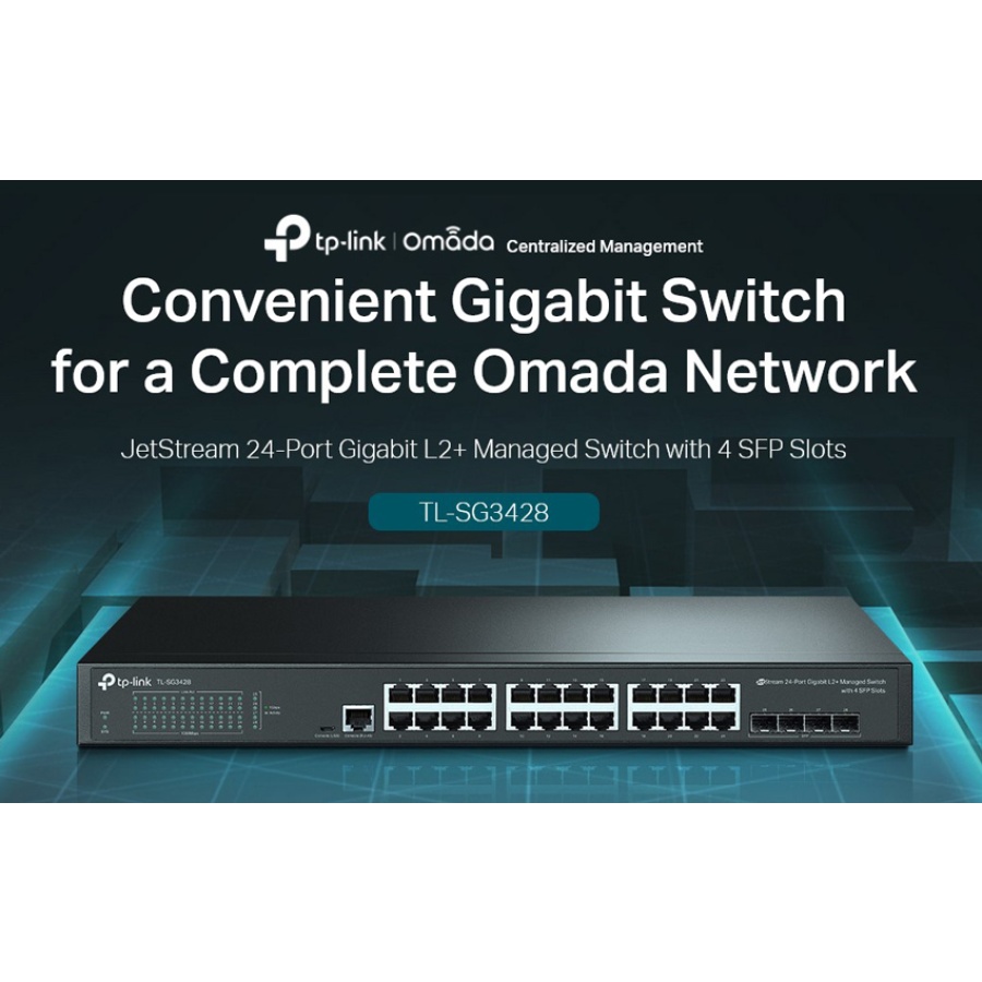 TP-LINK L2+ managed switch TL-SG3428, 24-Port Gigabit, 4x SFP, Ver. 2.0 - Image 4