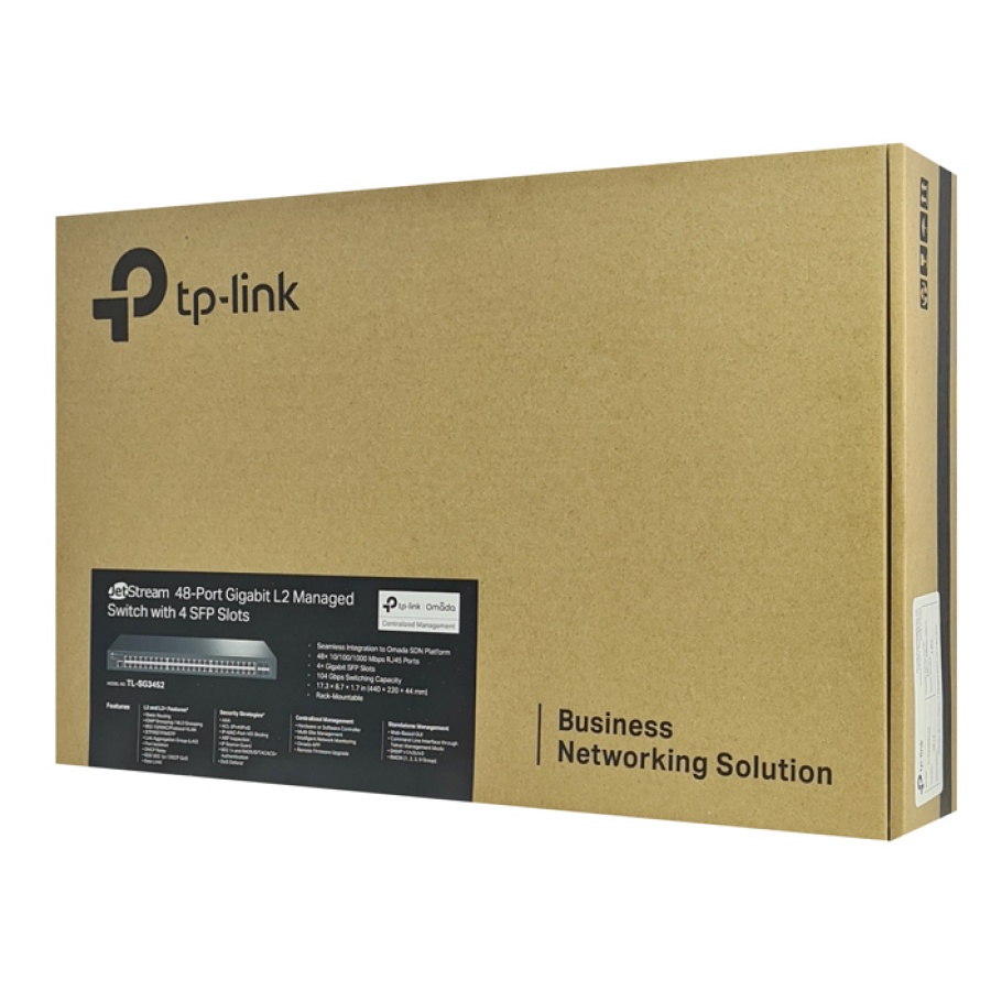 TP-LINK JetStream L2 managed switch TL-SG3452, 48-Port, 4x SFP, Ver 1.0 - Image 3