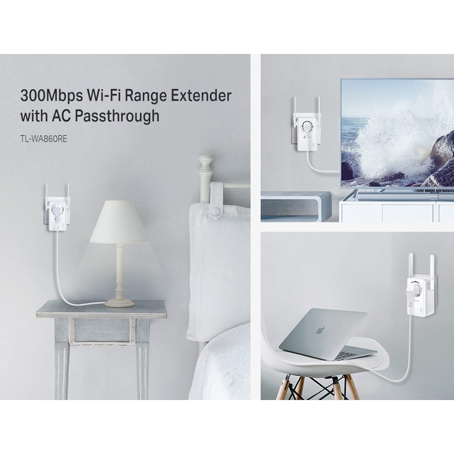 TP-LINK Range Extender TL-WA860RE, Passthrough, 300Mbps, Ver. 6.0 - Image 4