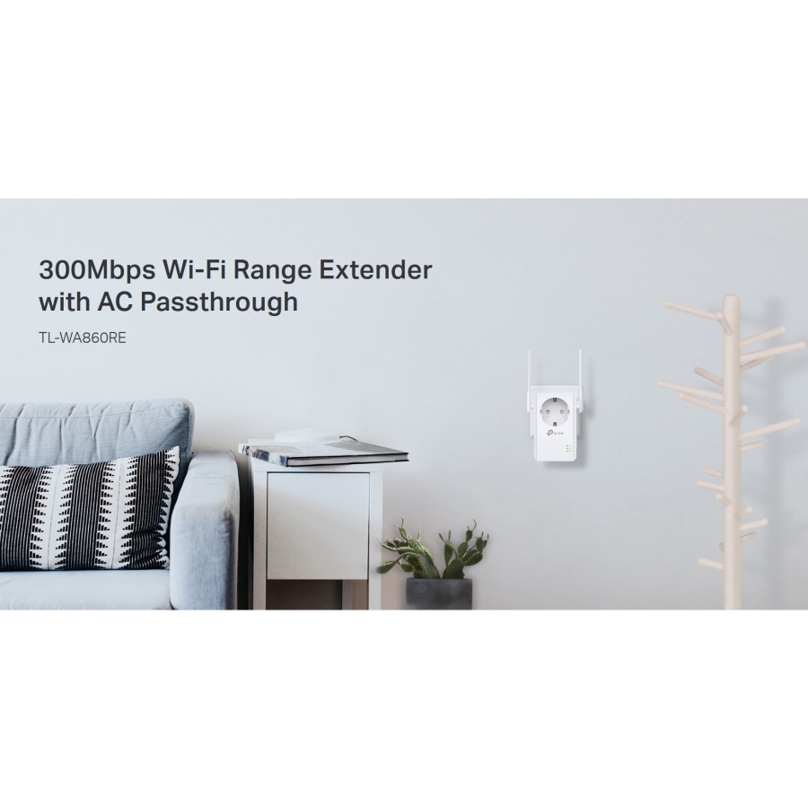 TP-LINK Range Extender TL-WA860RE, Passthrough, 300Mbps, Ver. 6.0 - Image 5