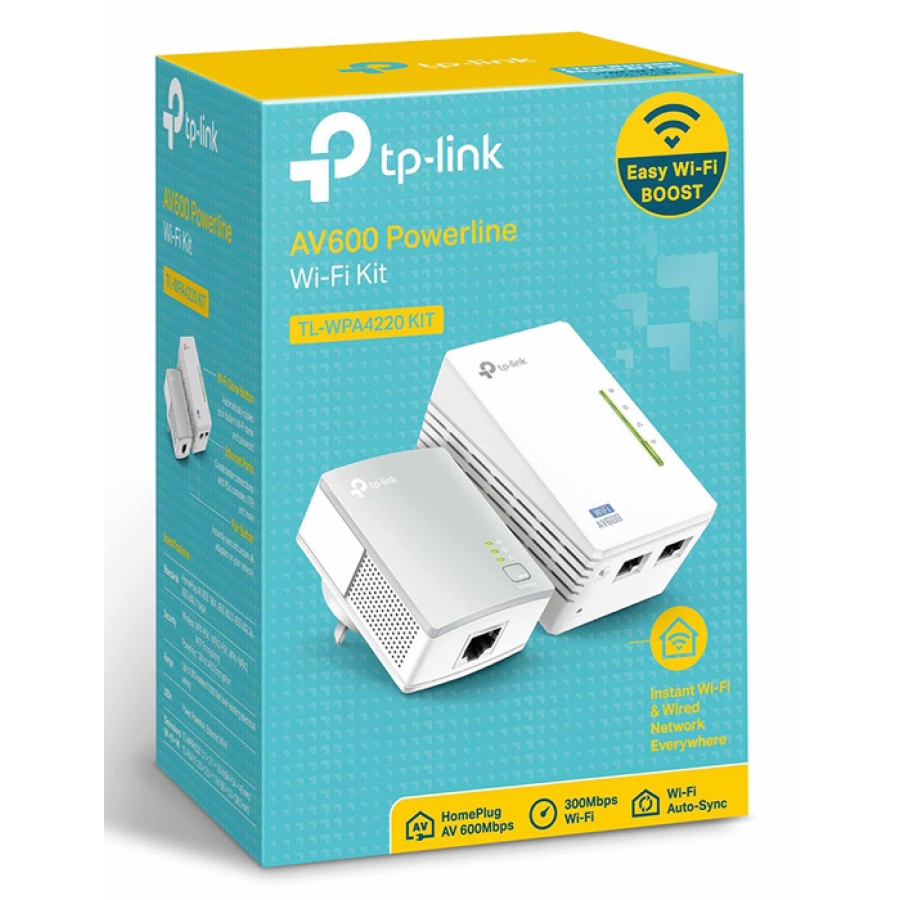 TP-LINK Wi-Fi AV600 Powerline Extender Kit TL-WPA4220, 300Mbps, Ver. 4.0 - Image 4