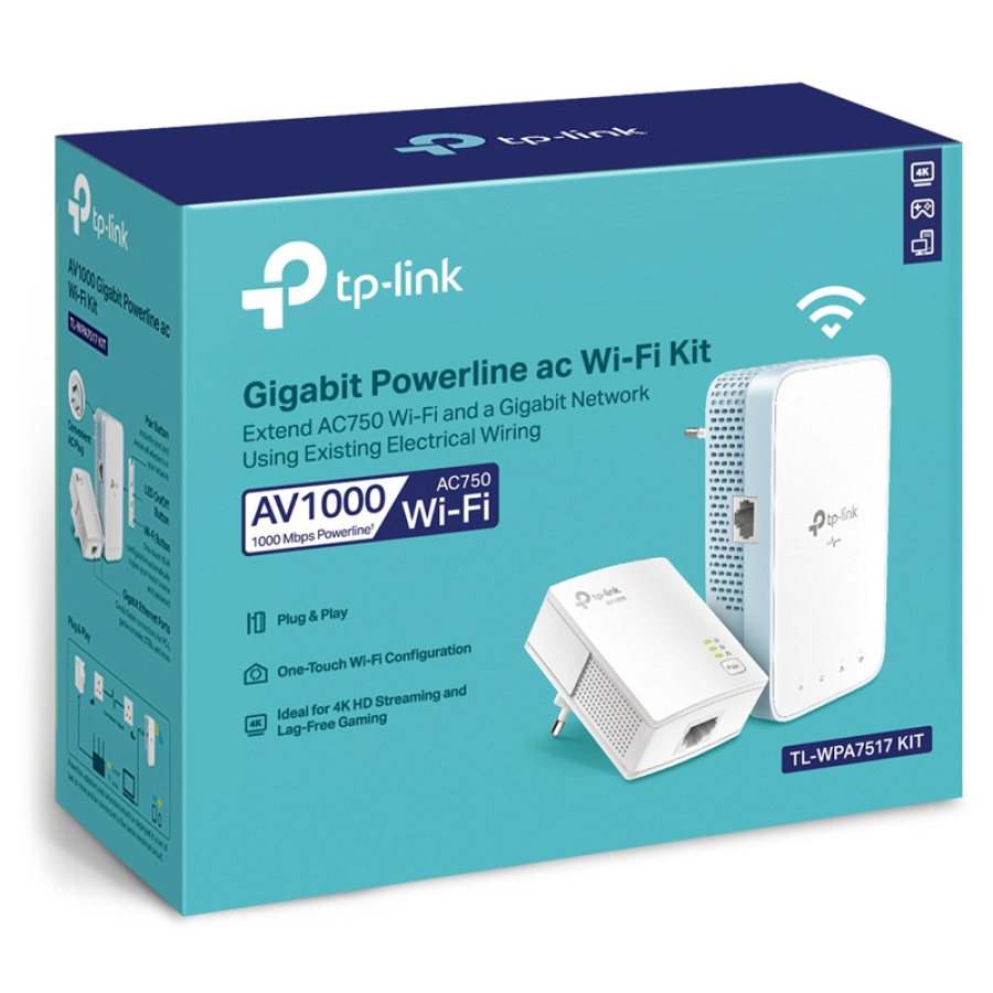 TP-LINK Powerline ac Wi-Fi Kit TL-WPA7517, AV1000 Gigabit, Ver. 1.0 - Image 7