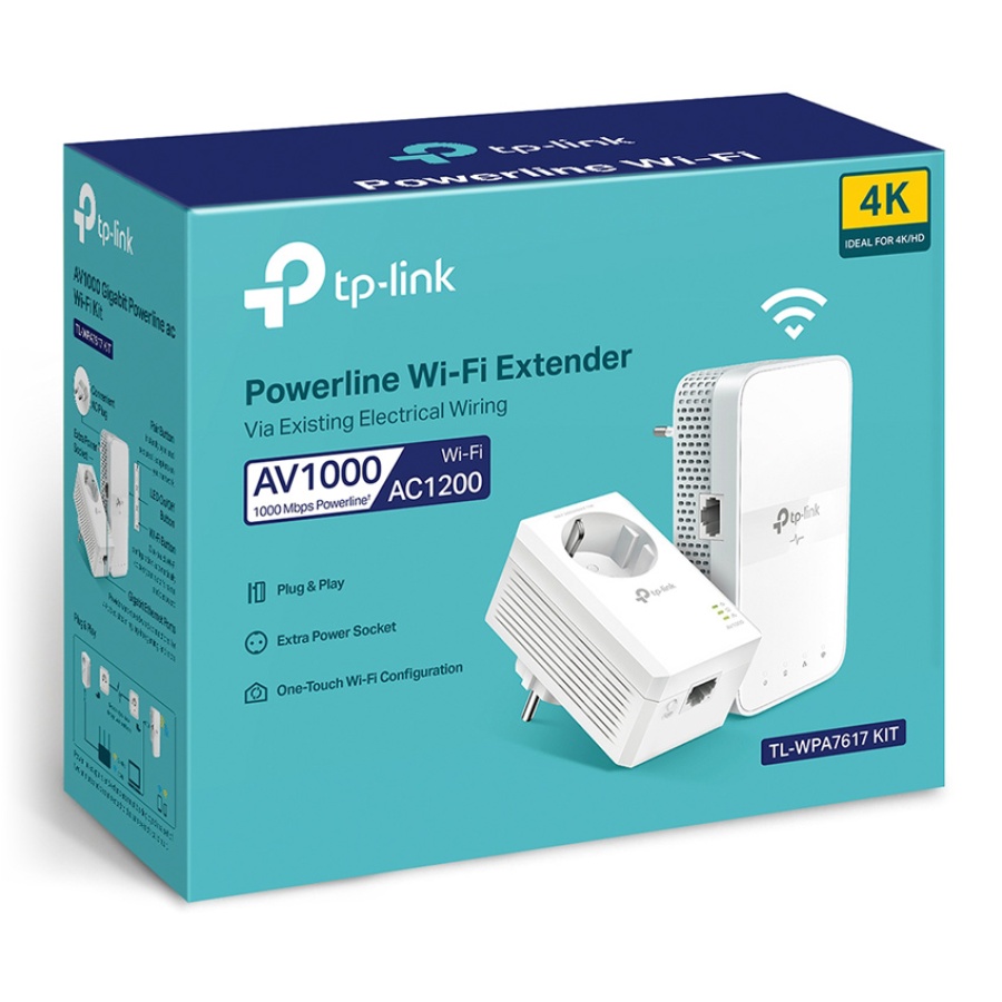 TP-LINK Powerline ac Wi-Fi Kit TL-WPA7617, AV1000 Gigabit, Ver. 1.0 - Image 6