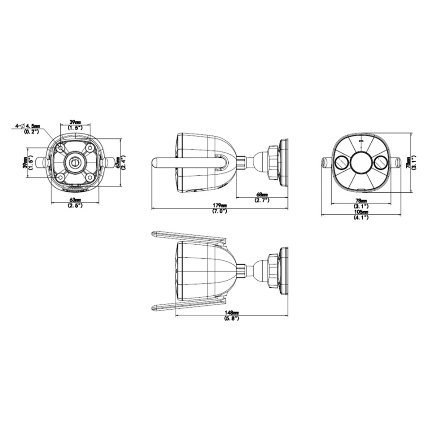 UNIARCH smart κάμερα UHO-B2D-M3F3D, 3MP, WiFi, SD, IP67 - Image 4