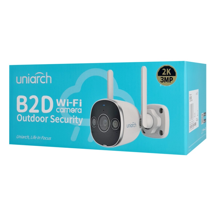 UNIARCH smart κάμερα UHO-B2D-M3F3D, 3MP, WiFi, SD, IP67 - Image 5