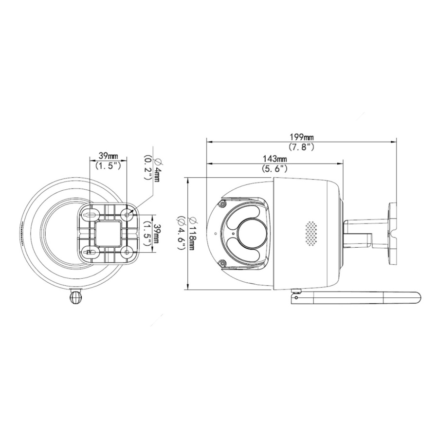 UNIARCH smart κάμερα UHO-P1A-M3F4D, 3MP, WiFi, PTZ, SD - Image 3